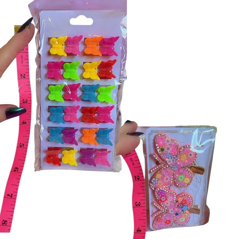 NEW Y2K‎ BUTTERFLY HAIR CLIP BUNDLE